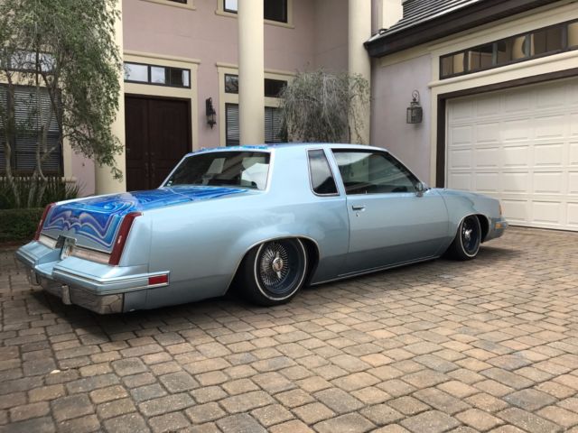 1987 Custom Blue Oldsmobile Cutlass Sedan