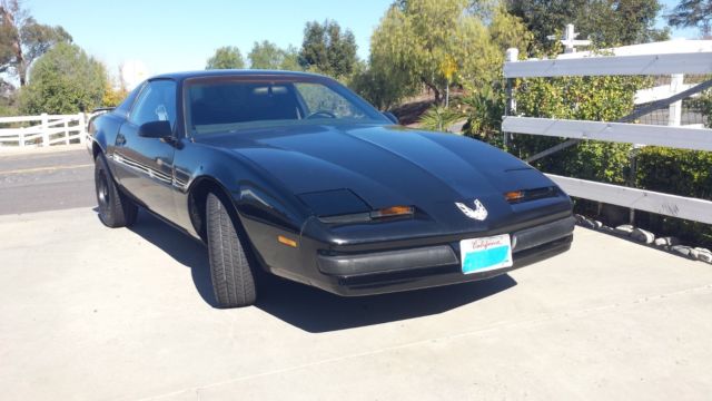 1987 Black Pontiac Firebird Coupe