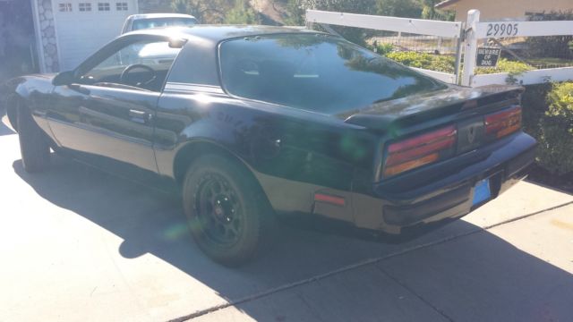 1987 Black Pontiac Firebird Coupe