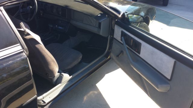 1987 Black Pontiac Firebird Coupe