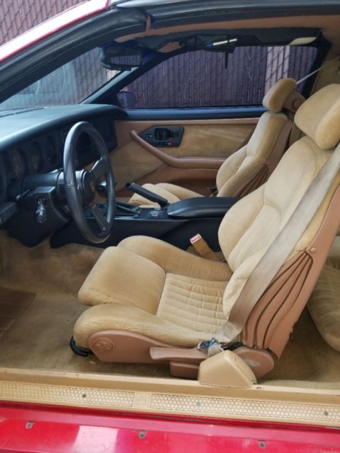 1987 Red Pontiac Trans Am Coupe