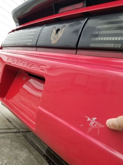 1987 Red Pontiac Trans Am Coupe