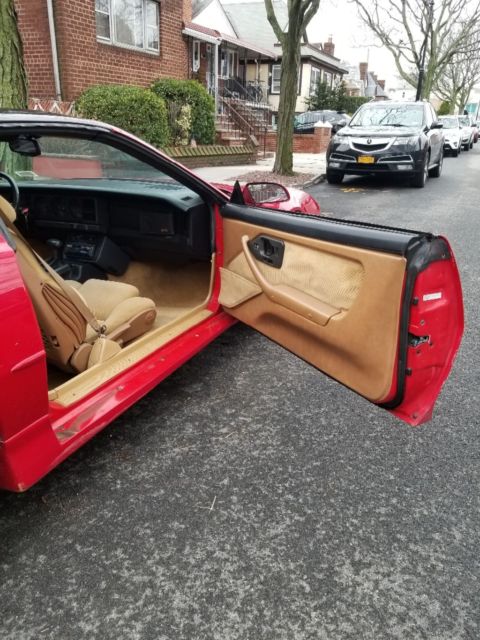 1987 Red Pontiac Trans Am Coupe