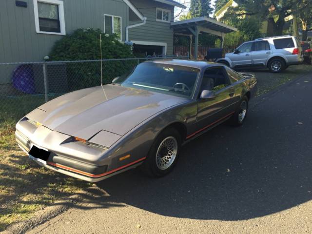 1987 Silver Pontiac Firebird Coupe