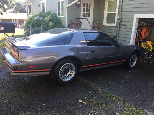 1987 Silver Pontiac Firebird Coupe