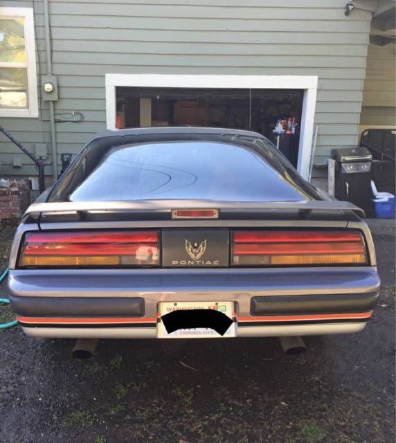 1987 Silver Pontiac Firebird Coupe