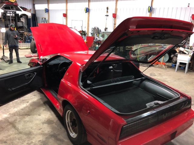 1987 Red Pontiac Trans Am Coupe
