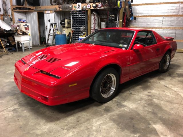 1987 Red Pontiac Trans Am Coupe