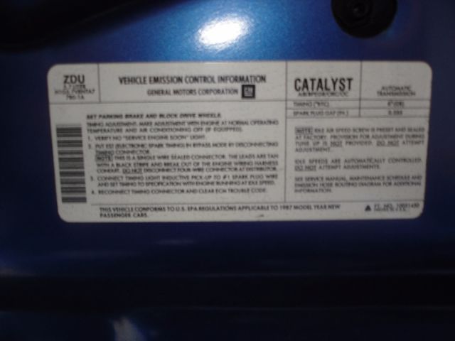 1987 Bright Blue Metallic-Silver lower trim Pontiac Trans Am Coupe