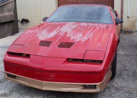 1987 Red Pontiac Trans Am Convertible