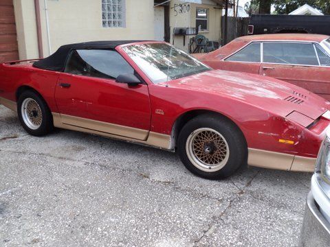 1987 Red Pontiac Trans Am Convertible