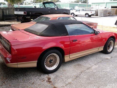 1987 Red Pontiac Trans Am Convertible