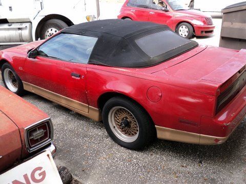 1987 Red Pontiac Trans Am Convertible