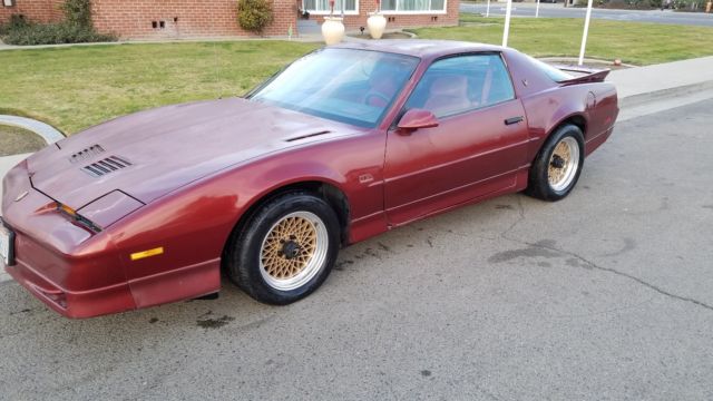 1987 Red Pontiac Trans Am Coupe