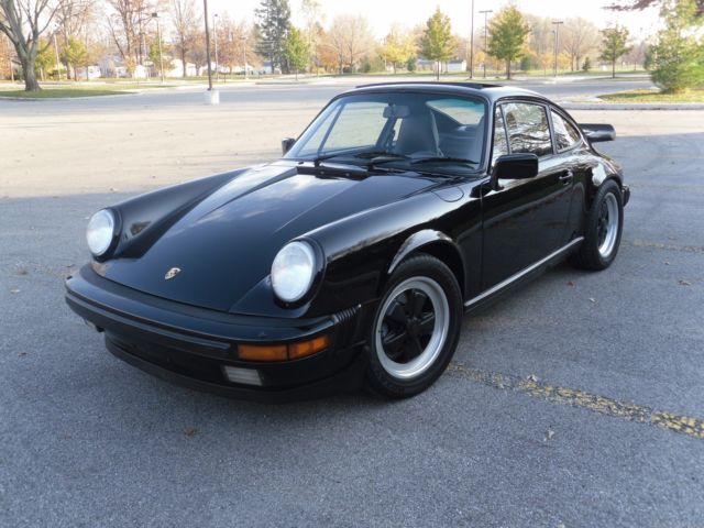 1987 Black Porsche 911 Coupe