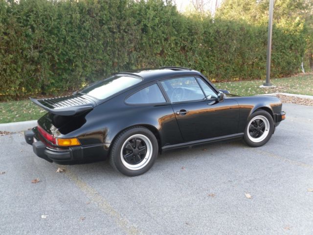 1987 Black Porsche 911 Coupe