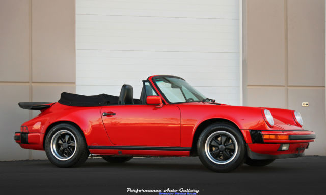 1987 Guards Red Porsche 911 Convertible