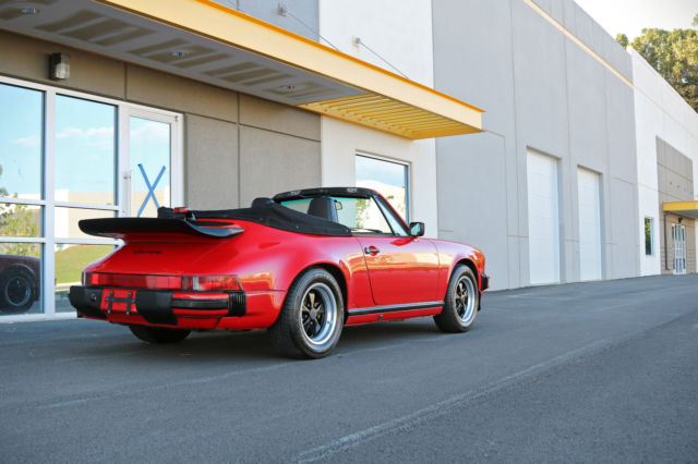 1987 Guards Red Porsche 911 Convertible