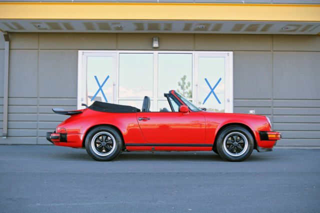 1987 Guards Red Porsche 911 Convertible