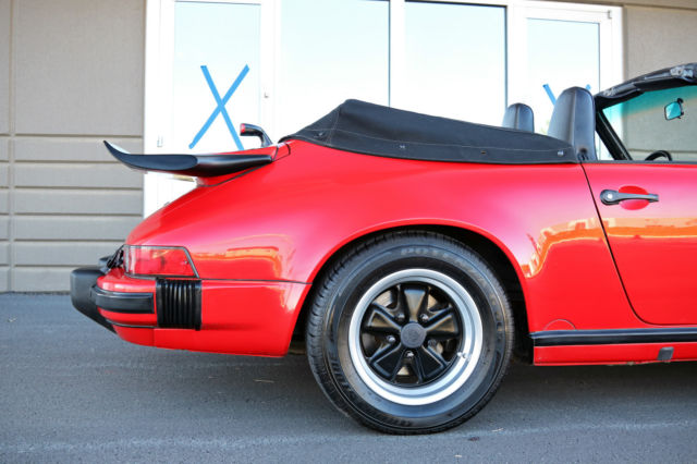 1987 Guards Red Porsche 911 Convertible