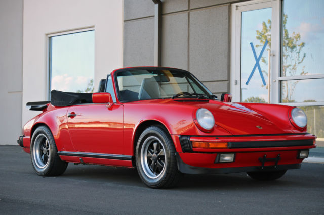 1987 Guards Red Porsche 911 Convertible