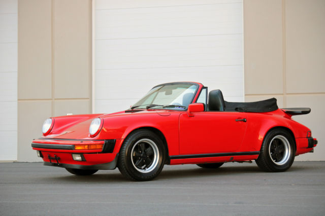 1987 Guards Red Porsche 911 Convertible