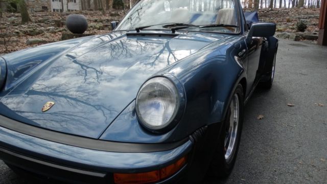 1987 Blue Porsche 911 Convertible