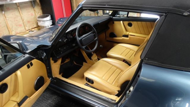 1987 Blue Porsche 911 Convertible