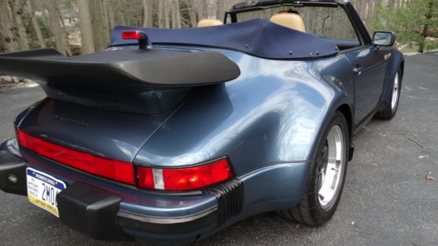 1987 Blue Porsche 911 Convertible