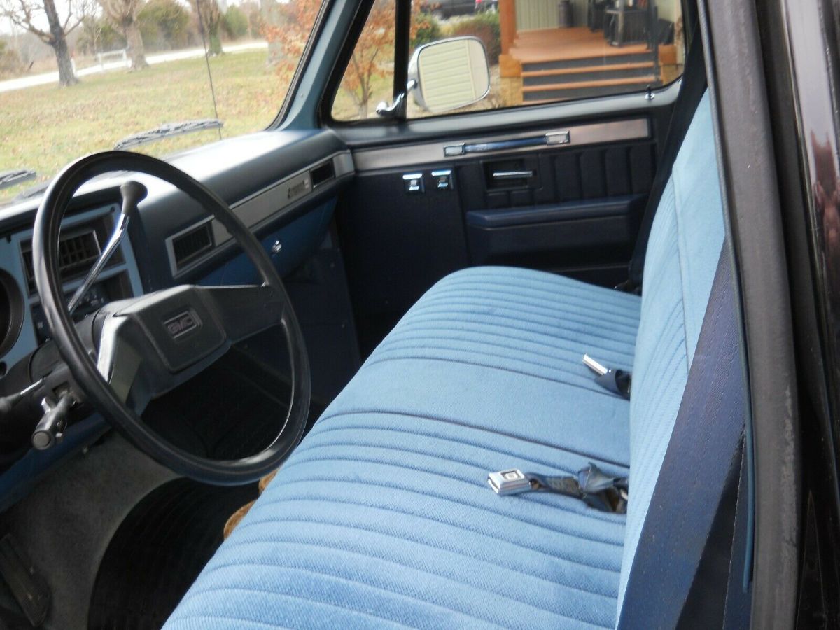1987 Black/Blue Chevrolet C-10