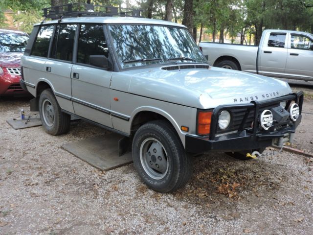 1987 Silver Land Rover Range Rover SUV