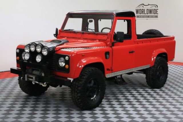 1987 Red Land Rover Defender