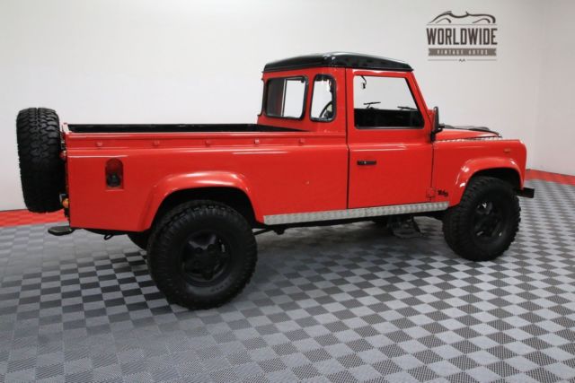 1987 Red Land Rover Defender