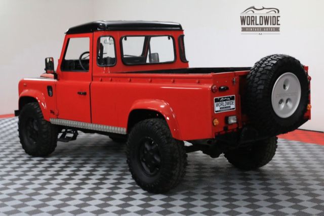 1987 Red Land Rover Defender