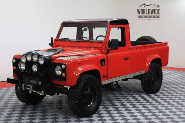 1987 Red Land Rover Defender