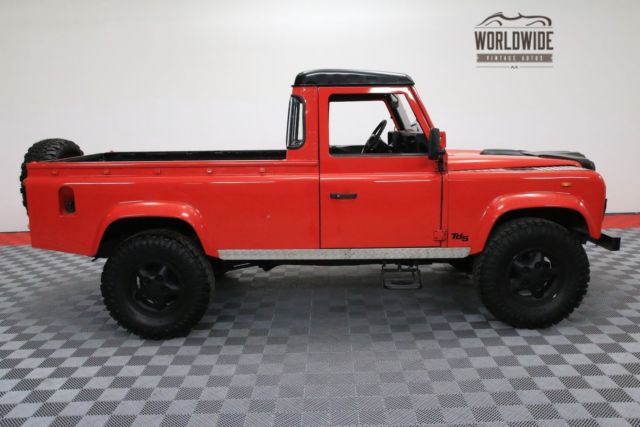 1987 Red Land Rover Defender