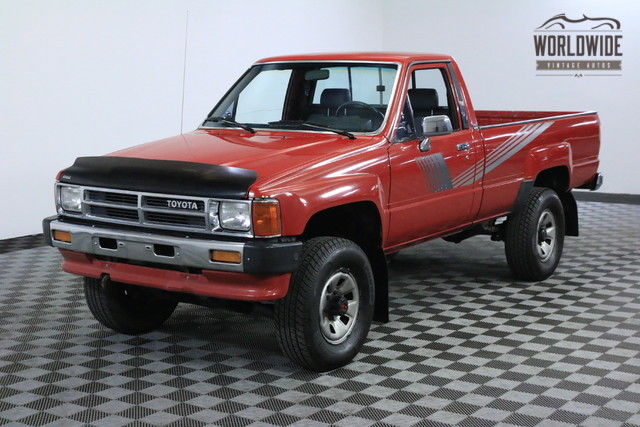 1987 Red Toyota SR5 Standard Cab Pickup