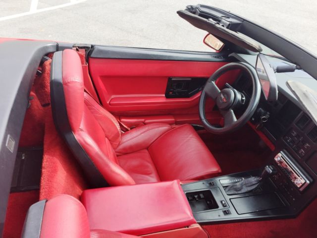 1987 Red Chevrolet Corvette Convertible