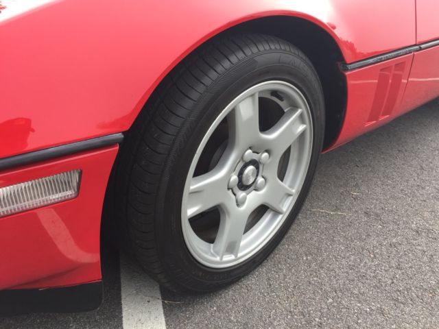 1987 Red Chevrolet Corvette Convertible