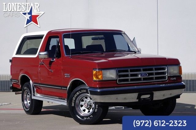 1987 Red Ford Bronco