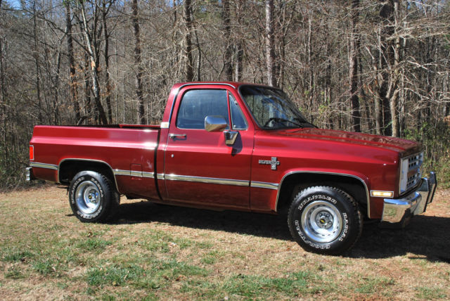 1987 Burgundy Chevrolet C-10