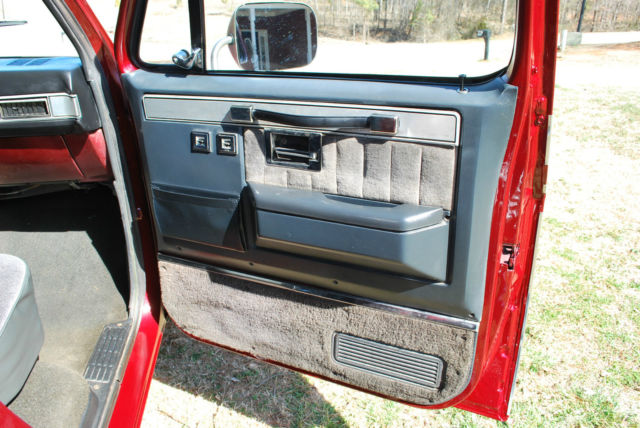 1987 Burgundy Chevrolet C-10