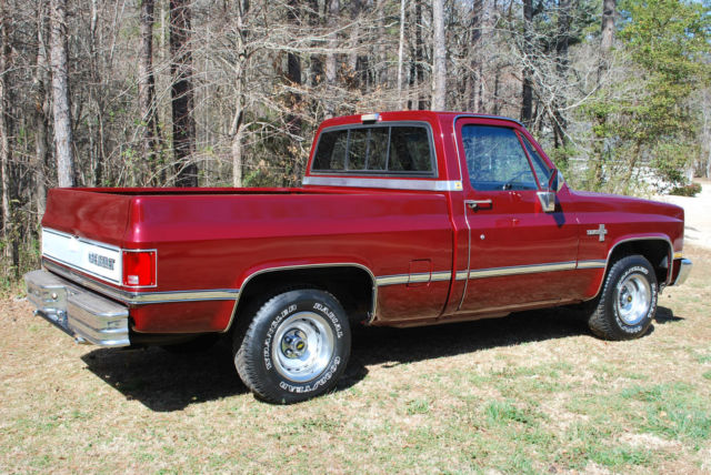 1987 Burgundy Chevrolet C-10