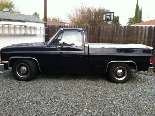 1987 Black Chevrolet Silverado 1500 Standard Cab Pickup