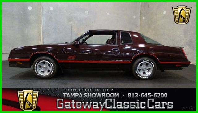 1987 Red Chevrolet Monte Carlo Coupe