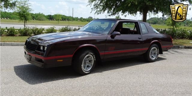 1987 Red Chevrolet Monte Carlo Coupe