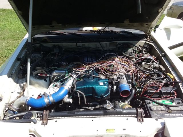 1987 White Toyota Supra 2 door sports car