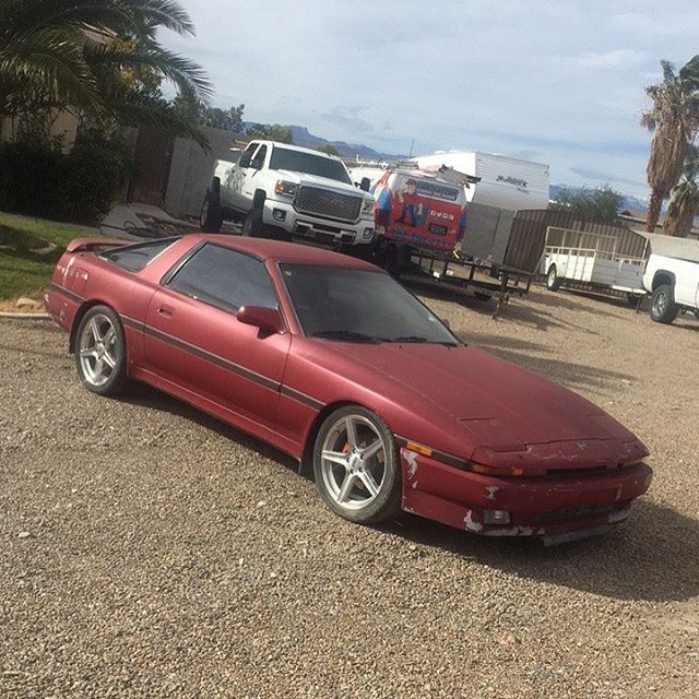 1987 Red Toyota Supra Coupe