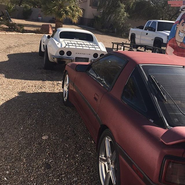 1987 Red Toyota Supra Coupe