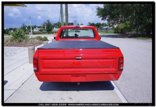 1987 Red Dodge Ram 1500 Standard Cab Pickup